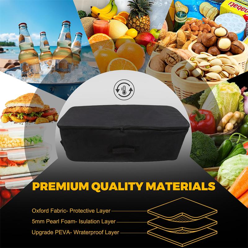 Car Rear Trunk Lower Bed Oxford Cooler Storage Bag For Tesla Cybertruck 2024 ulation Waterproof Organizer Stowing Tidying