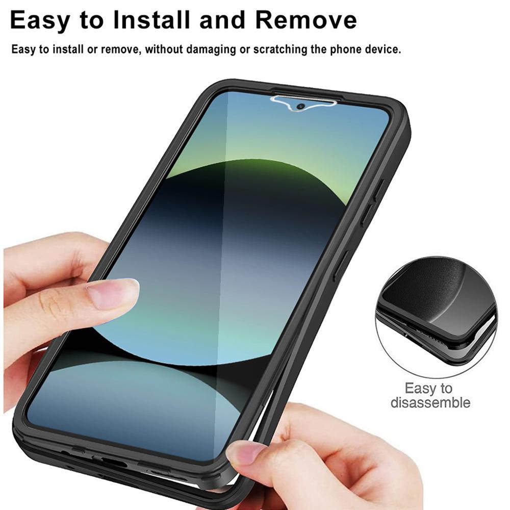 Для Xiaomi Redmi Note 14 4G (164,84мм) Чехол Акрил + ТПУ Прозрачный Чехол для Телефона с PET-пленкой для Экрана