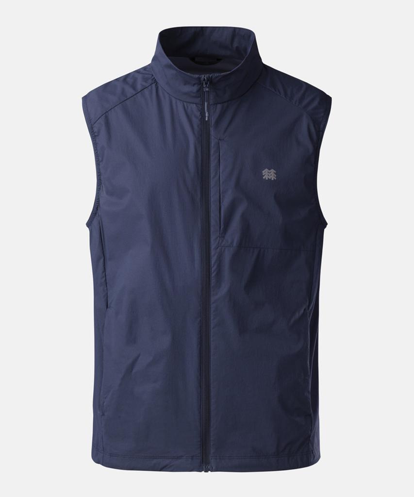 Мужская ветровка-жилет Kolon Sport Genoa Regular Fit с воротником-стойкой, ветронепроницаемая Jwvam26301Nay