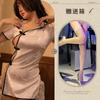 New retro Republic of China style sexy underwear uniform passion slit hot short cheongsam