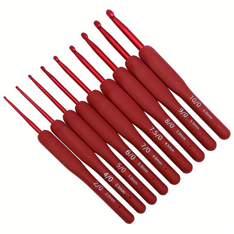 Red Crochet Tool Set, Crochet Doll, Wool Thread Stainless Steel Soft Handle, Crochet Sweater Needle, Diy Handmade Weaving