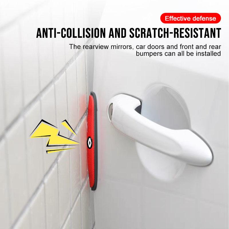 4 шт. Защитная полоса от столкновений на дверь автомобиля, наклейка для защиты зеркала заднего вида для Renault Dacia Clio Laguna 2 Megane 2 3 Duster Logan Captur