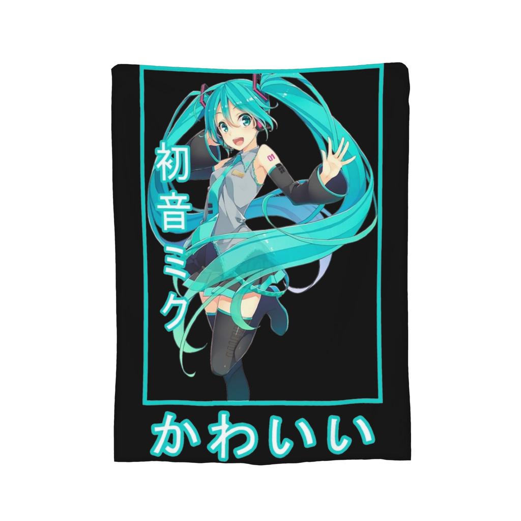 Аниме Hatsune Miku Одеяла Флис Текстильный Декор Многофункциональное Супер Теплое Плед Одеяло для Дома Путешествий Квилт