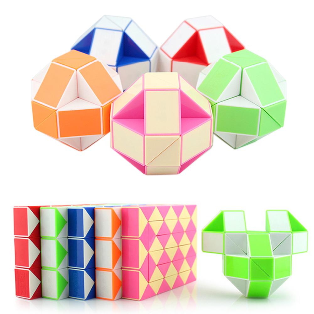 Transformable Snake Rule Cube 36 PCS Twist Fidget Magic 3D Puzle Boys Toy for Child 3yrs 5yrs Boy Item Children Age 5 To 6 Years Old Puzzls