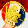 250-летие Орла США, Статуя Свободы, Позолоченная Памятная Медаль, Шедевр Ремесла, Декоративный Кулон, Памятная Монета