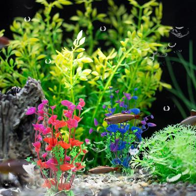 Имитация аквариумных растений Искусственные подводные водоросли Украшения для аквариума Ящик для рептилий Украшения для аквариума Аксессуары