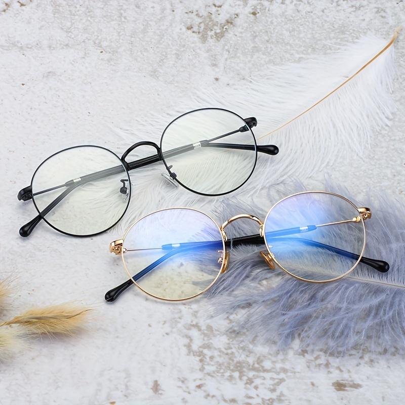 1 шт. 1 пара новых ретро металлических оправ для мужчин и женщин, модные очки для дня и ночи, двойного использования - линзы с защитой от синего света