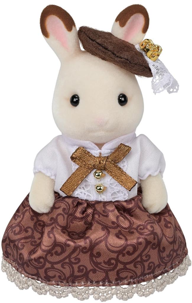 Куклы Sylvanian Families [Юбилейный набор семьи шоколадных кроликов] C-74 Сертифицировано ST, от 3 лет, Игрушечный кукольный домик, Sylvanian Families, Epoch