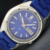 USED VINTAGE SEIKO EXPO 70 AUTOMATIC 7009A JAPAN MENS BLUE DIAL WATCH A433856-2 R119-a433856