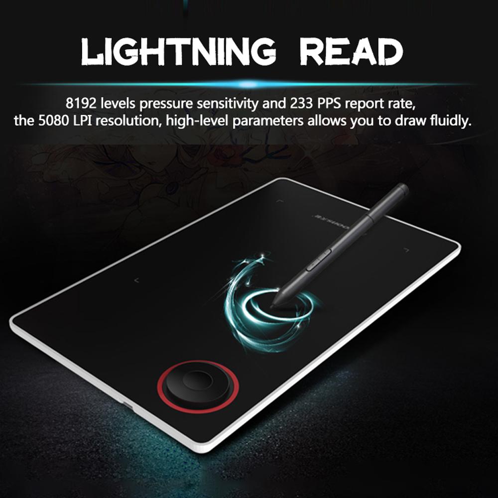 Графический планшет 8192 уровней, цифровой планшет для рисования G50 с ручкой для Android/Windows/компьютеров/мобильных графических планшетовAA