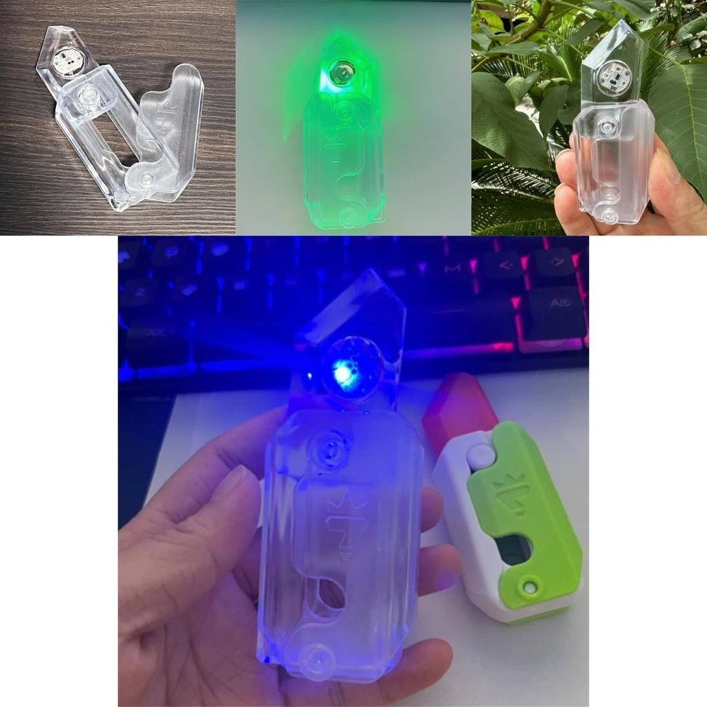 Новый светодиодный нож-морковь прозрачный 3D гравитационный нож-морковь мигающая морковь детская игрушка оптом