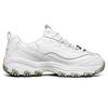 Skechers D'LITES SR Женские Белые Низкие Повседневные Кроссовки Сетка Синтетическая Кожа Ретро Износостойкие Дышащие 76605-WHT