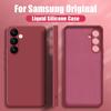 For Samsung A56 A16 A36 A55 A15 A35 A54 5G Case Liquid Silicone Phone Case For Samsung Galaxy S25 Ultra S24 FE S23 S22 A52 5G Cover Candy Shockproof