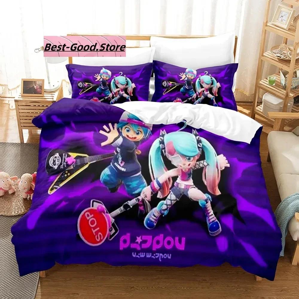 Игра Ninjala Комплект постельного белья Односпальный Двуспальный Полный Королевский Размер Размеры Комплект постельного белья Взрослый Детская спальня Пододеяльники 3D Печать Молодой