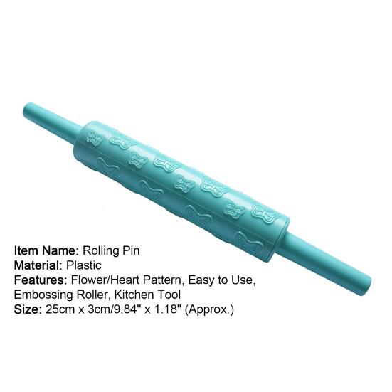 Good Plastic Roller Firm Light-weight 5 Colors Multifunctional Home DIY Rolling Pin for Dessert Household