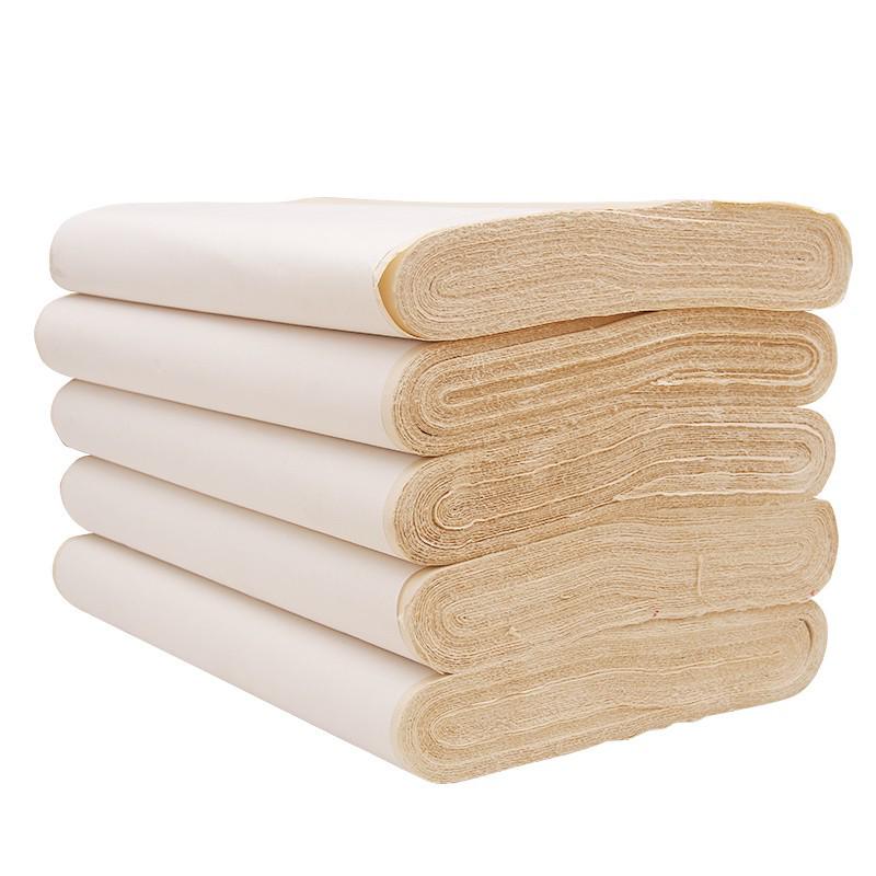 Antique Deckle-Edge Bamboo Pulp Calligraphy Practice Paper for Beginners