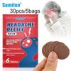 Sumifun Пластырь для облегчения головной боли, головная боль, мигрень, пластырь, китайские травяные наклейки для снятия стресса