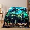 Movie L-Lord of The Rings H-Hobbit Flannel Blanket Soft Warm Blanket Throw Blanket for Bedroom Living Room Bed Picnic Gift Kid
