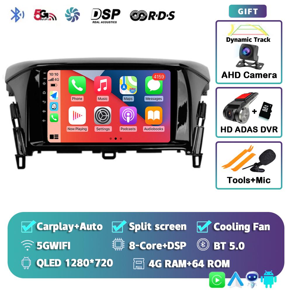 Автомагнитола с Android 14 Carplay Auto для Mitsubishi Eclipse Cross 2018 2019 2020 Мультимедийный видеоплеер Навигация GPS 2din Стерео