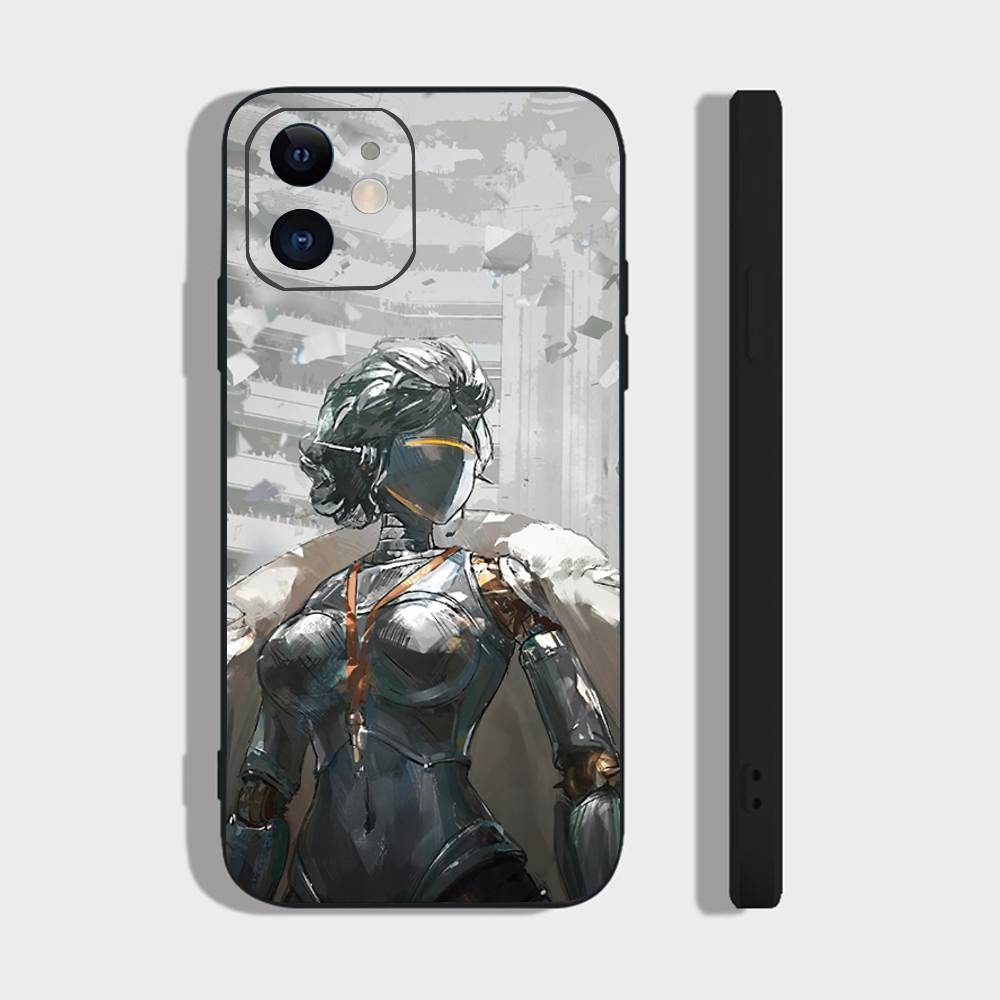 Чехол для телефона Lucy Animated Game R-Reverse 1999 для iPhone 17 Air 16 15 14 13 Pro Max 11 12 Черный Силиконовый Чехол