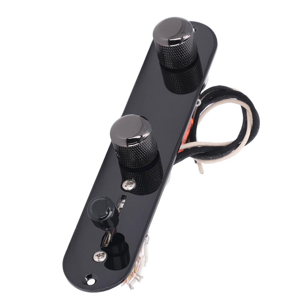 Загруженная гитарная панель управления с предустановленным 3-позиционным переключателем для деталей электрогитары Telecaster черного цвета