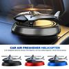 Solar Car Fragrance Helicopter Car Air Freshener Ornaments Decor Interior Decoration Solar Rotating Aroma Diffuser for Office