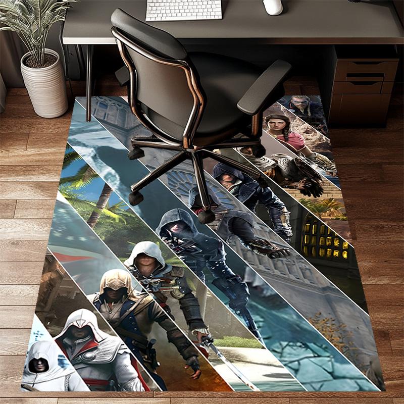 Assassin's Creed Printed Area Rug Carpet for Bedroom Living Room Home Decor Rugs Mat Non Slip Mat Rug for Bedside