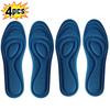 4Pcs Memory Foam Orthopedic Insoles for Shoes Antibacterial Deodorization Sweat Absorption Insert Sport Shoes Running Pads