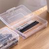 Прозрачный пенал большой емкости с плотно закрывающейся крышкой, пенал для канцелярских принадлежностей, школьных канцелярских принадлежностей, органайзер для хранения