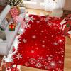 Christmas Snowflake Carpet Home Decoration, Non-Slip, Water-Absorbent And Dirt-Resistant, Bedroom And Sofa Floor Mat