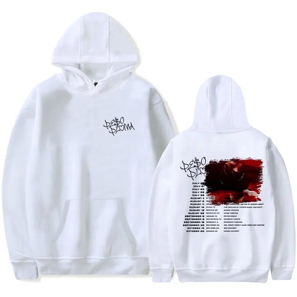 2022 Peso Pluma Doble P Tour Толстовка Модная уличная одежда с длинными рукавами Женская толстовка с капюшоном унисекс World Tour Одежда в стиле хип-хоп