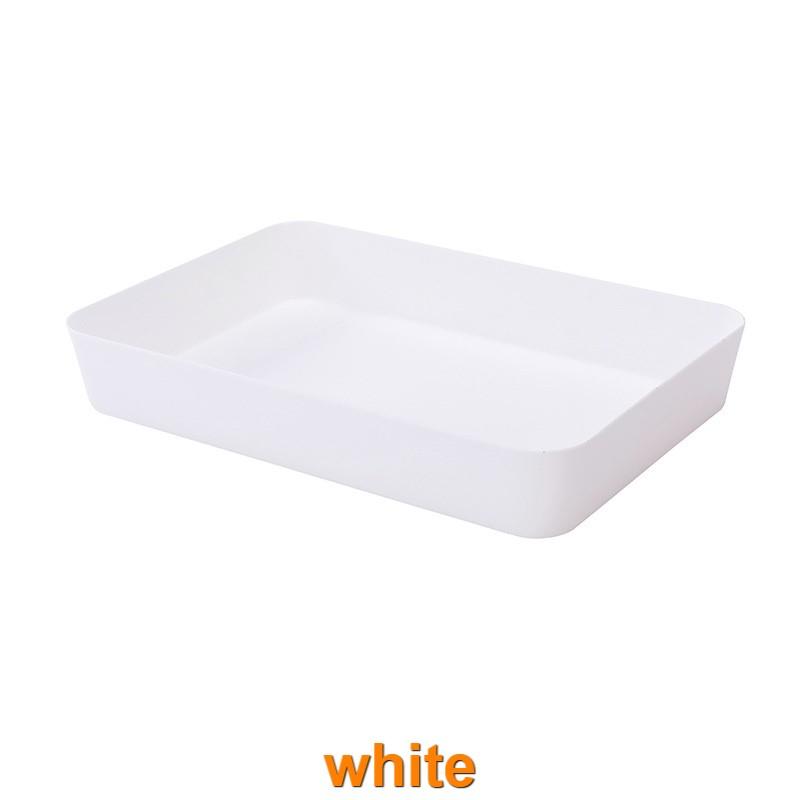 2547 Drawer Separated Storage Box Kitchen Tableware Small Box Rectangular Plastic Desktop Cosmetics Storage