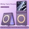 Suitable for Samsung ZFlip8 magnetic phone case with integrated anti-peep film, matte finish, anti-drop, foldable protective cover