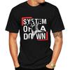 Мужская футболка Penqino с коротким рукавом System of A Down Мужские спортивные футболки Дышащая с круглым вырезом