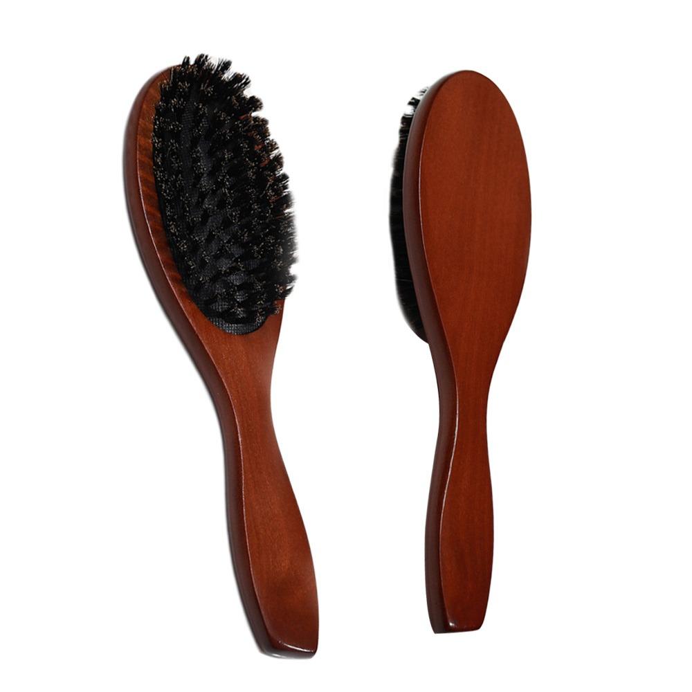 Beard Brush Boar Bristle Brush Comb with Boar Bristles Scalp Massage Comb Portable Air Bag Comb