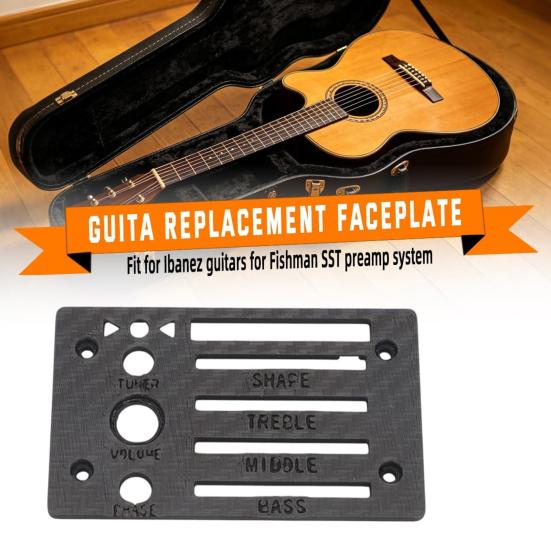 Запасная лицевая панель для гитарного предусилителя Ibanez Fishman SST, 3D-печатная крышка панели управления гитарного предусилителя, Гитарные аксессуары