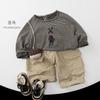 Детские повседневные свободные однотонные брюки-карго унисекс для мальчиков и девочек весна осень длинные штаны