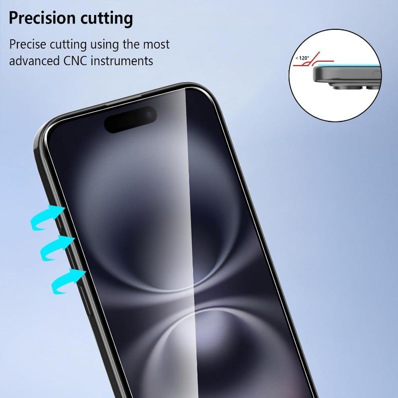 3 шт. закаленное стекло HD для iPhone 16 15 14 13 12 11 Pro Max защитное стекло для iPhone 7 8 Plus SE XS XR защитное стекло