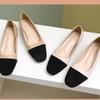 Туфли с круглым носком и одинарные 2025 с открытым верхом большого размера средней расцветки, рабочие туфли, весенние французские новые туфли на толстом каблуке, одинарные, женские