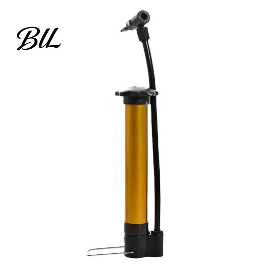 Emergency Tire Inflation Tool Mini High Pressure Bike Pump, Portable Air Pump with Foldable Pedal, Aluminum Alloy Inflator for Road Mountain
