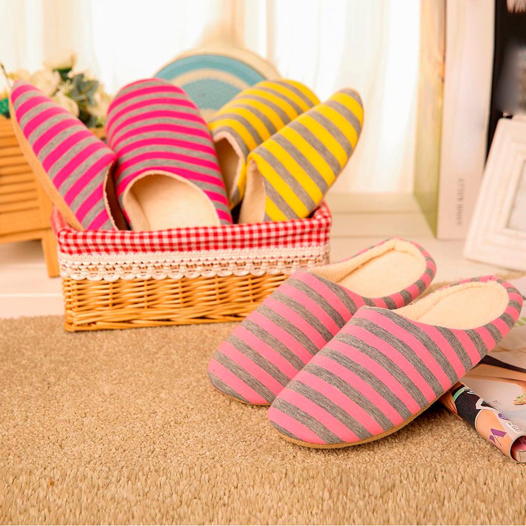 Домашние тапочки унисекс, нескользящие домашние повседневные туфли с цветочным узором, зимние тапочки