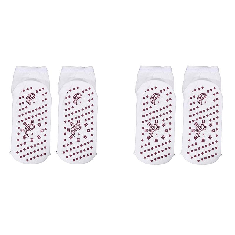 1-4 пары Турмалиновые самонагревающиеся носки Зимние теплые термо носки для здоровья Похудение Здоровье Короткий носок Магнитная терапия Носок