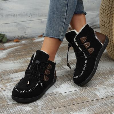 Модные женские зимние сапоги, новые классические ботильоны, зимние утолщенные пушистые ботинки, удобные теплые сапоги, женская обувь для женщин, размер 36-43