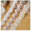 Fashion Cloth Decor Flower Embroidery DIY Craft Sewing Material Fabric Accessories Lace Ribbon
