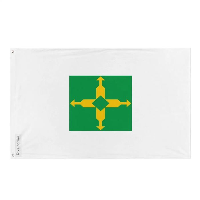 Drapeau - District Fédéral - 120 X 180 Cm - Polyester - Impression Recto/verso - Œillets En Fer