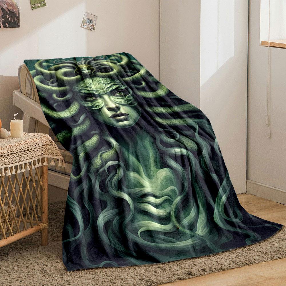Medusa Snake Blanket bedroom Blanket for Livingroom Couch lunch break Soft throw for Friend's festival Gift