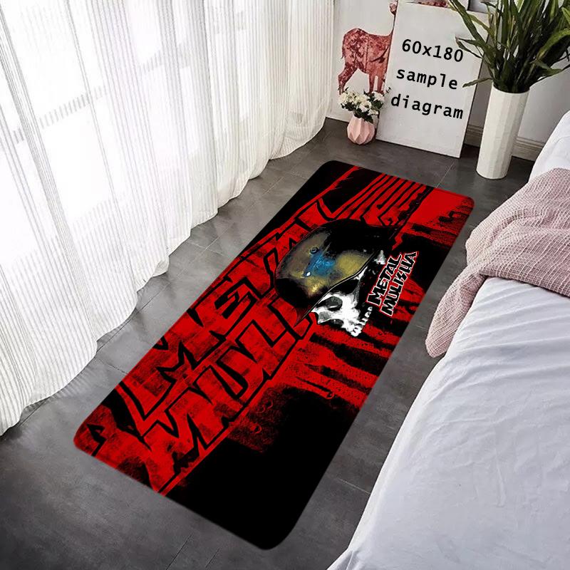 House Entrance Doormat Hallway Carpet Metal M-Mulisha Living Room Rugs Foot Carpets Bathroom Rug Floor Mats Non-slip Home Decor