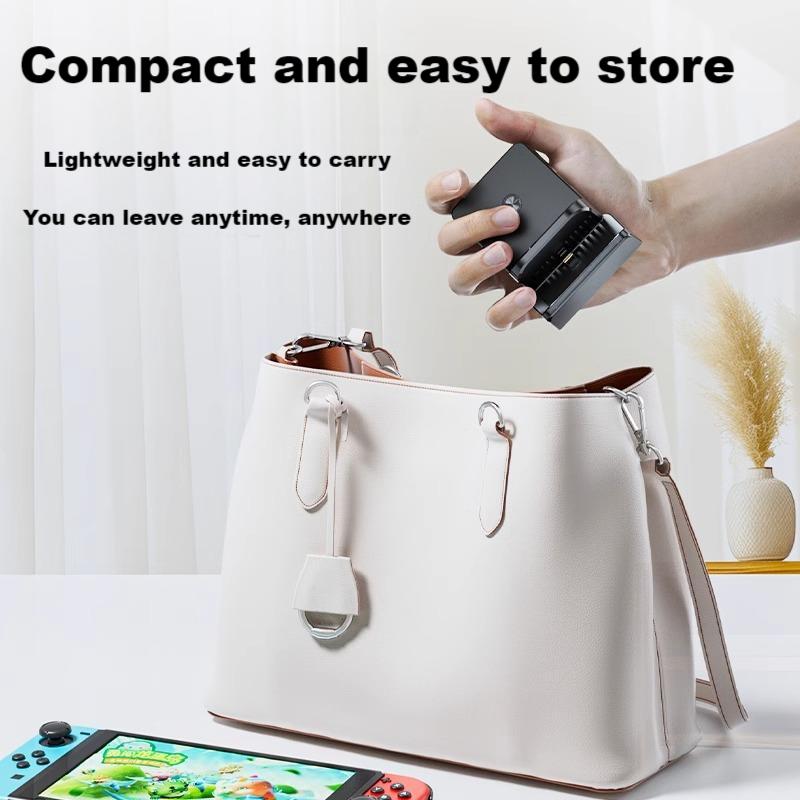 Портативная док-станция со светодиодной подсветкой RGB для Nintendo Switch/Switch2/Switch OLED, Настольное зарядное устройство, Док-станция, Поддержка ТВ-режима Switch