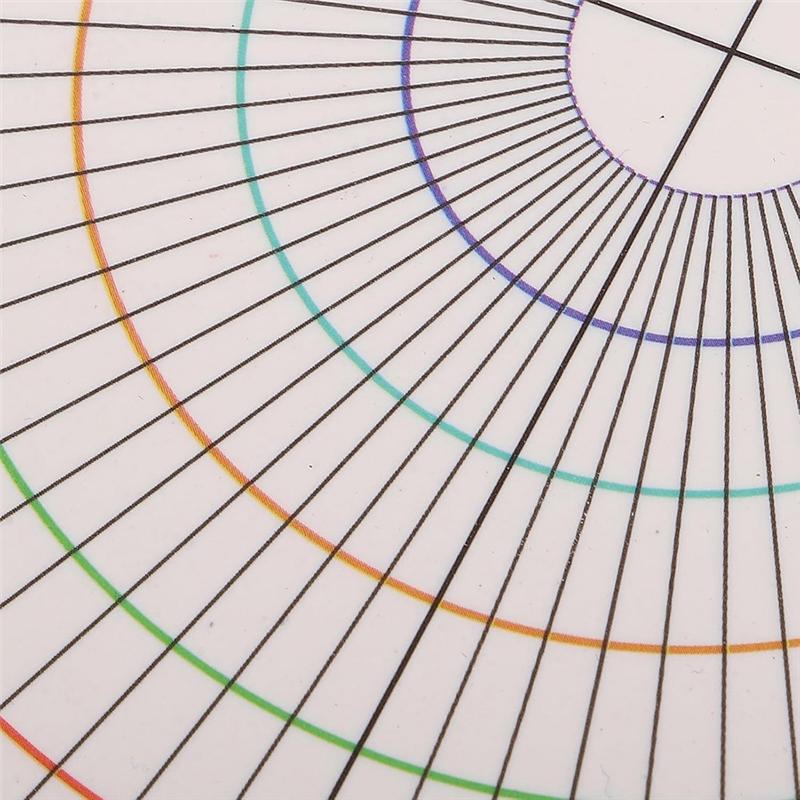 A96I-Pottery Clay Divider Tool Equal Circle Protractor Rotary Disc Pottery Trimmer Tool Circle Scale Ruler