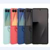 Оригинальный силиконовый чехол Samsung Galaxy Z Flip7 с кольцом, защитная задняя крышка с мягким на ощупь покрытием для Galaxy Z Flip 7, противоударный чехол